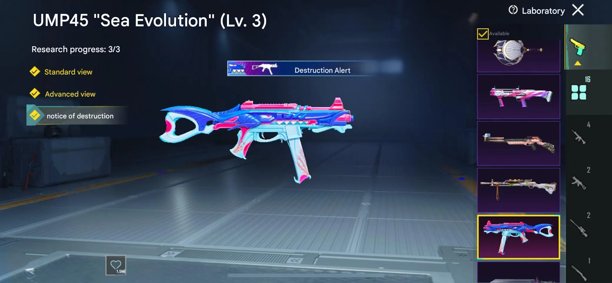 PGM281 K-INFECTED-X-Suit M416 Glacier Lvl 4 BUGS Aligator 50+ Mythic Skins (G)